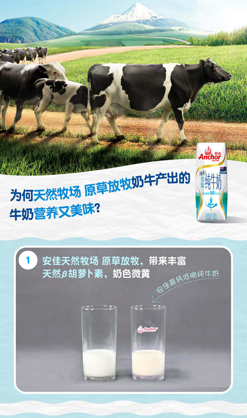 临期神价 新西兰 安佳 高钙低脂牛奶 250ml*16支 图6