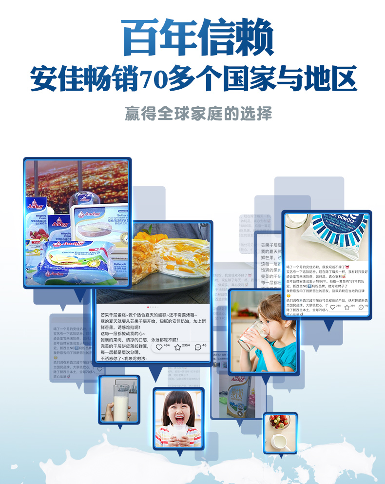 新西兰进口 安佳 高蛋白全脂牛奶 250ml*24盒 图7