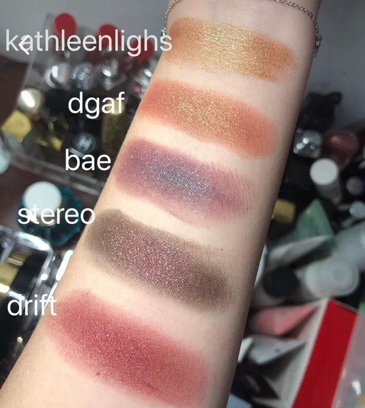 American Colourpop card bong bóng nghiền lắp ráp phấn mắt ba màu - Bóng mắt