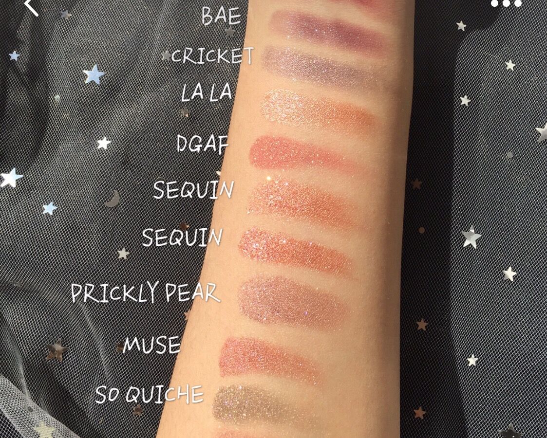 American Colourpop card bong bóng nghiền lắp ráp phấn mắt ba màu - Bóng mắt phấn mắt nhũ kim tuyến