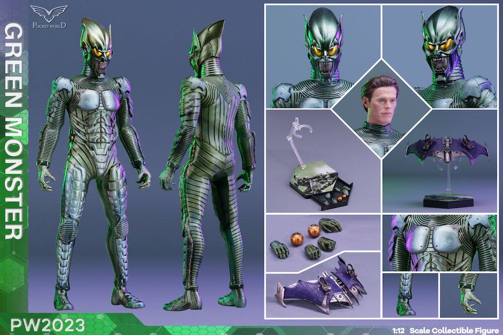 PWTOYS Norman Osborn Green Goblin 1/12 Action Figure 6in