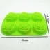 Khuôn silicon hoa hồng 6 Nhóm 15 nhóm Khuôn hoa hồng thạch Mousse Pudding Khuôn thạch rau câu Khuôn bánh silicone - Tự làm khuôn nướng Tự làm khuôn nướng