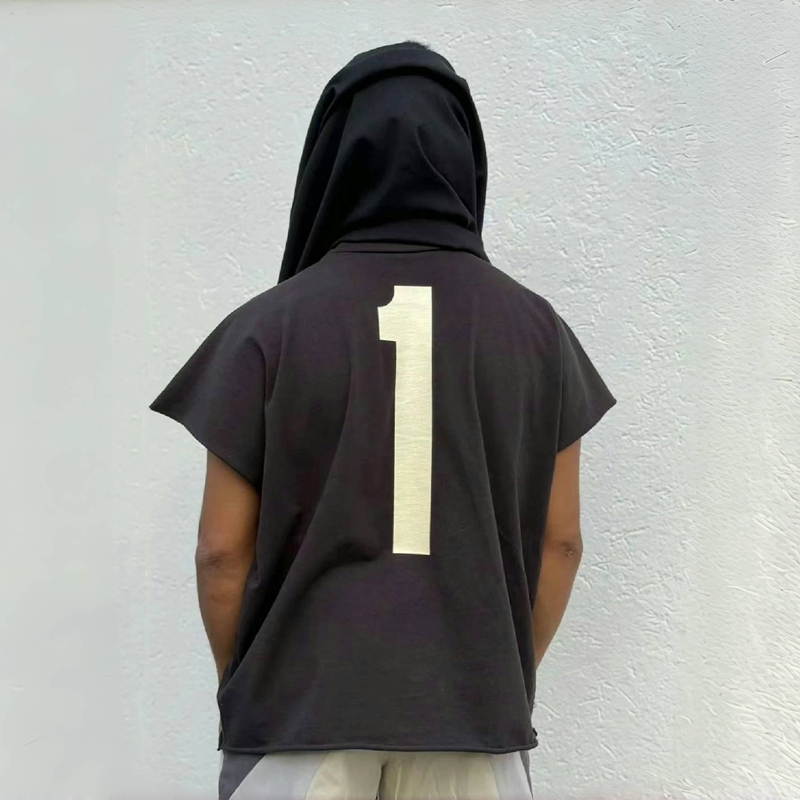 Kanye Kanye One Box t No. 1 Short-Sleeved American High Street Style Loose Sleeveless Vest T-Shirt for Men Kanye Kanye One Box t No. 1 Short-Sleeved American High Street Style Loose Sleeveless Vest T-Shirt for Men