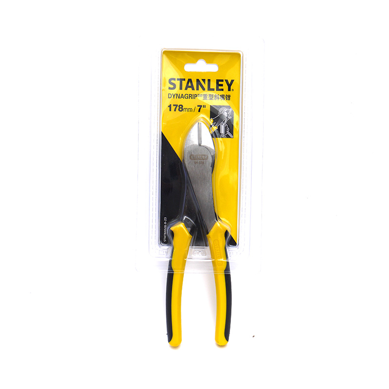 Stanley STHT84028-8-23 DYNAGRIP two-color handle heavy-duty oblique nose pliers 7 inch oblique pliers