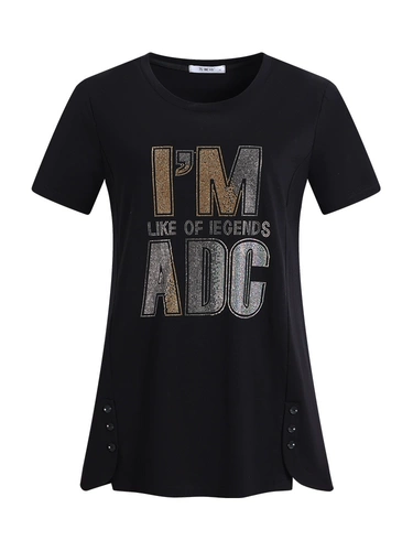 Летняя длинная хлопковая футболка с коротким рукавом, оверсайз, средней длины