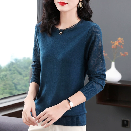 Демисезонный трикотажный свитер, осеннее термобелье, базовый приятный телу осенний лонгслив, коллекция 2023, в западном стиле