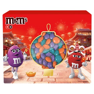 mm豆巧克力年货礼盒180g限定封套年货伴手礼零食m豆官方旗舰店