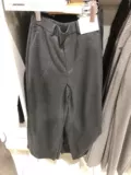 Сейчас!Uniqlo Women's High -waisted, брюки с широкопологами (бархат) 429204 Uniqlo