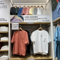 Uniqlo Youth T 455362 Мужской свободный круглый карман T -рубашки красочный силуэт пятипроцветный цвет
