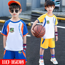 Childrens Speed Jersey Boy Summer Football Suit 2022 New Collage Handsome AIR SPORTS SHORT SLEEVE PANTS SUIT TIDE