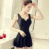 Áo tắm nữ bảo thủ liền kề góc phẳng giảm béo áo tắm nữ ngực nhỏ tập hợp thép tấm áo tắm thời trang gợi cảm - Bộ đồ bơi One Piece Bộ đồ bơi One Piece