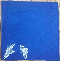 Wax-dyed handkerchief towel set to make Guizhou batik danzione batik pure cotton square towel genuine silk square towel custom clothes processing