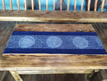 Wax Dyeing Table Flag Tea Flag Bed Flag Bed Linen Quilt Cover Pillow Customised Processing Guizhou Wax Dyeing Batik Scarf processing Customized