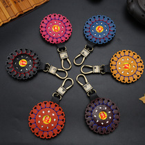 Thickened strong magnetic pendant to suck bullet bow ring Magnet to suck marbles ring ring to suck steel balls keychain Strong magnetic pendant