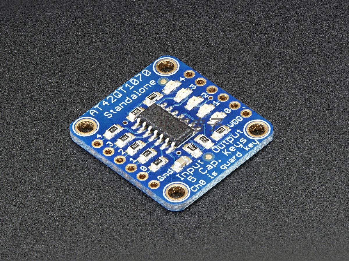 AT42QT1070 5-Pad capacitive screen touch sensor module