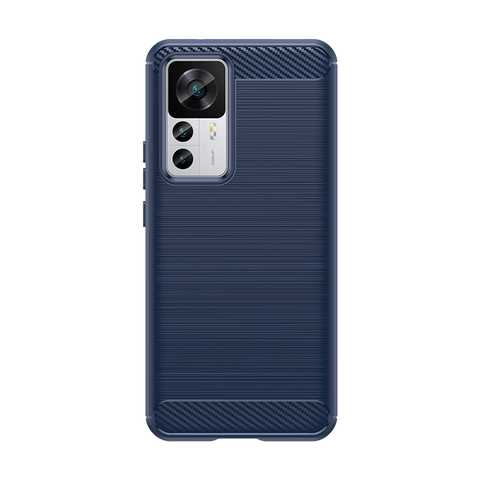 Blue — Rugged Shield Brushed Pattern Tough Shockproof 12T, 12T Pro Phone Case