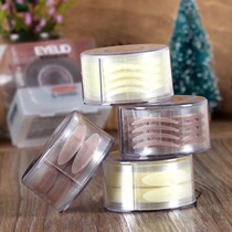 Roll lace mesh double eye leather patch natural flesh color No-mark transparent invisible fiber strip wide and narrow beauty eye