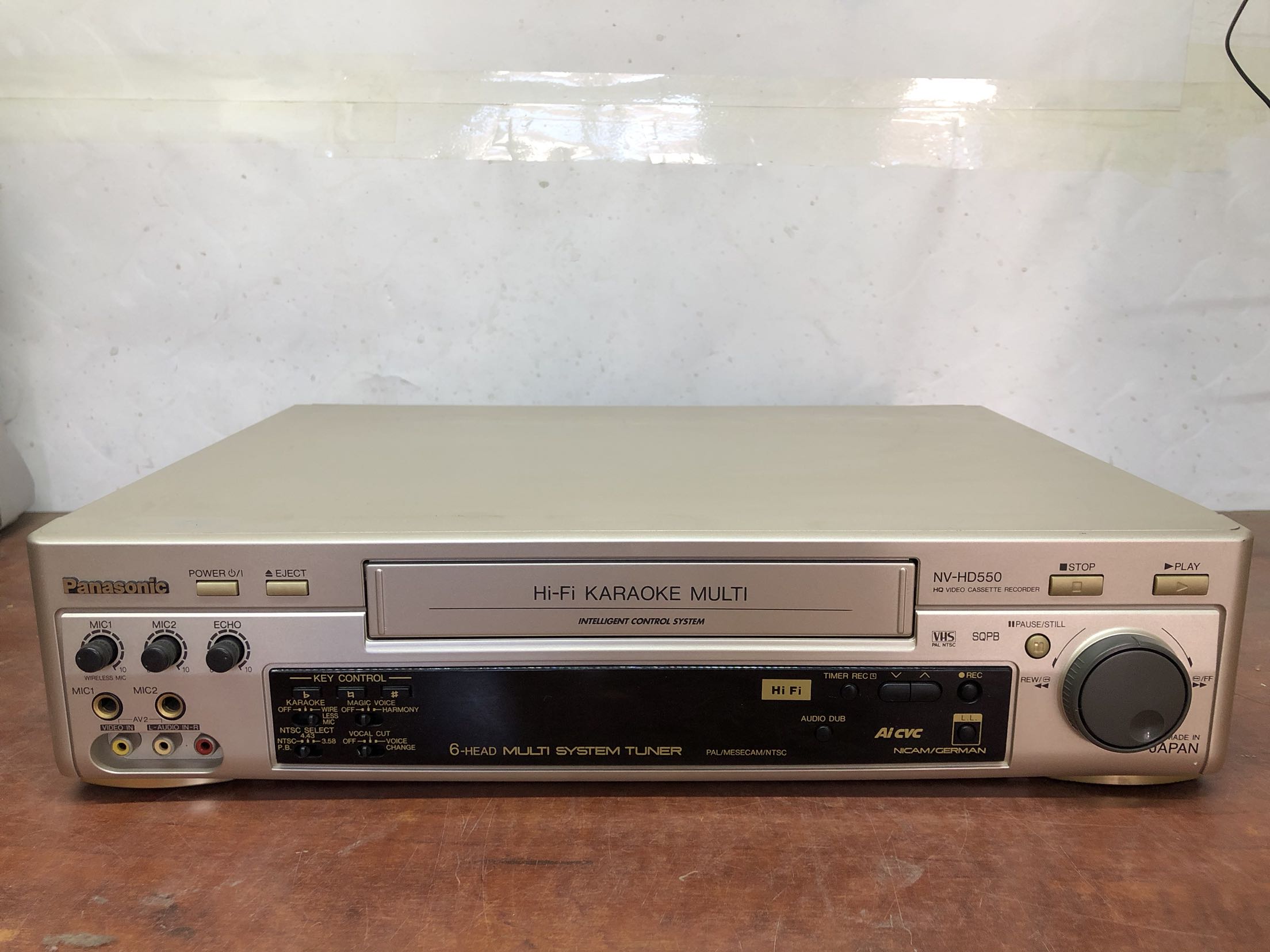 9 new Japanese original second-hand old box VHS recorder NV-HD550 recording and playback clear hifi stereo