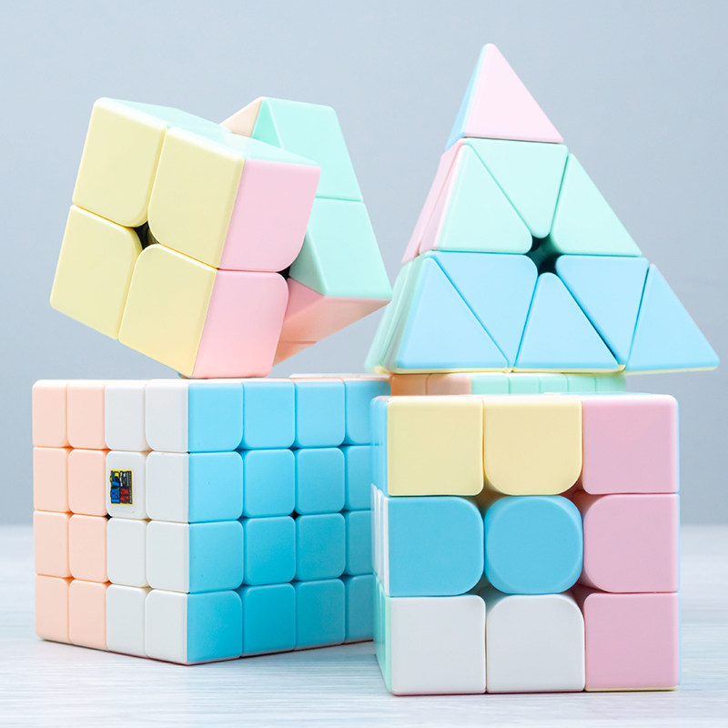 Moyu Macaron Rubik's Cube 2nd, 3rd, 4th, 5th order smooth pyramid special-shaped competition special suit educational toys