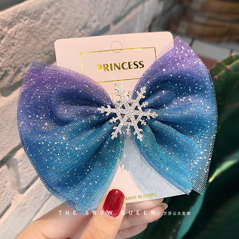 Girl jewelry hair hair and summer princess hair hair and Korean butterfly hair circle blue woman