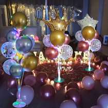 2020 direct sales style table floating column Party theme stall scene bracket Net celebrity romantic arrangement balloon