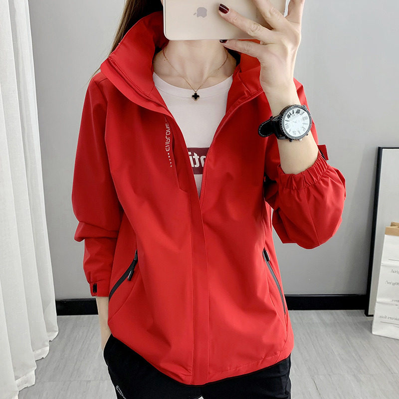 Outdoor Sports Submachine Clothing Women's Spring And Autumn Slim men's submachine clothing Female Tide Jacket Nursery School Yard customized Mountaineering