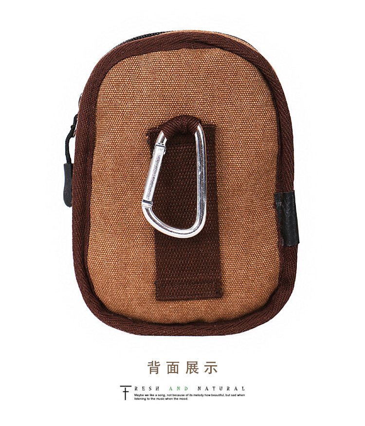 Đặt túi đựng điện thoại di động 5 inch vải canvas đa chức năng đeo ví Apple 6 túi đựng điện thoại di động thời trang túi nhỏ túi xách nữ hàn quốc