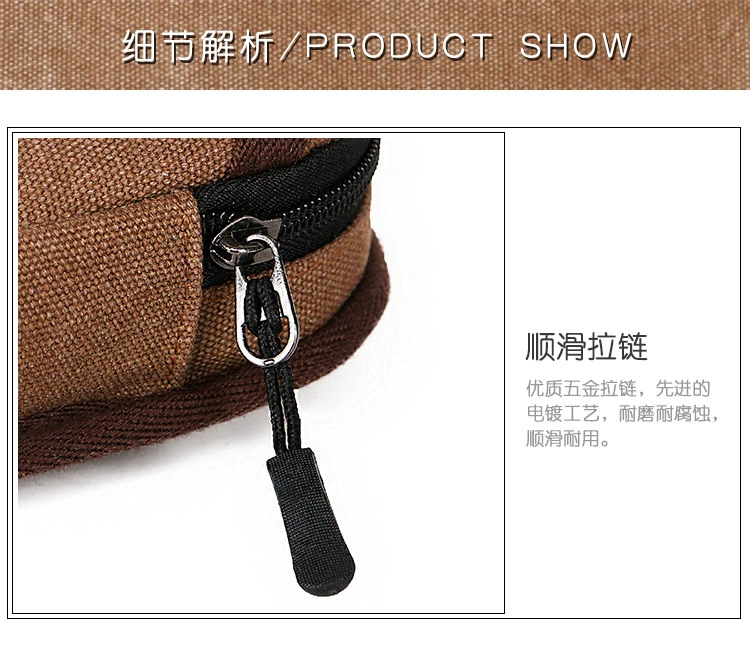 Đặt túi đựng điện thoại di động 5 inch vải canvas đa chức năng đeo ví Apple 6 túi đựng điện thoại di động thời trang túi nhỏ