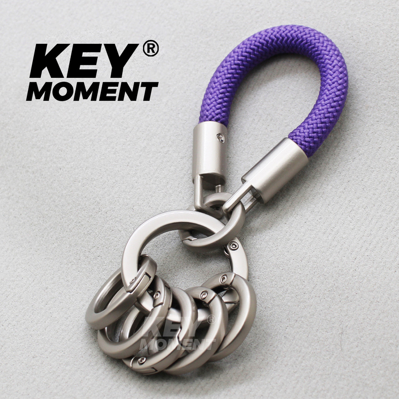 Key Moment Original High-End Alloy Keychain Ring Classification Management Detachable Key Chain Pendant