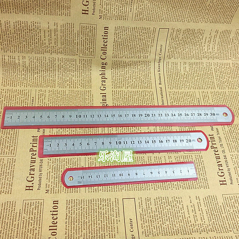 Swordfish steel ruler steel ruler 30CM double - sided stainless steel ruler 20