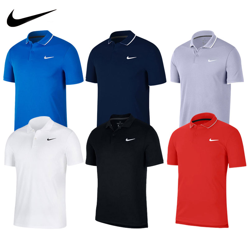 Nike Nike short sleeve T-shirt male summer speed dry half sleeve turn tennis suit Golf Sport polo shirt CW6851