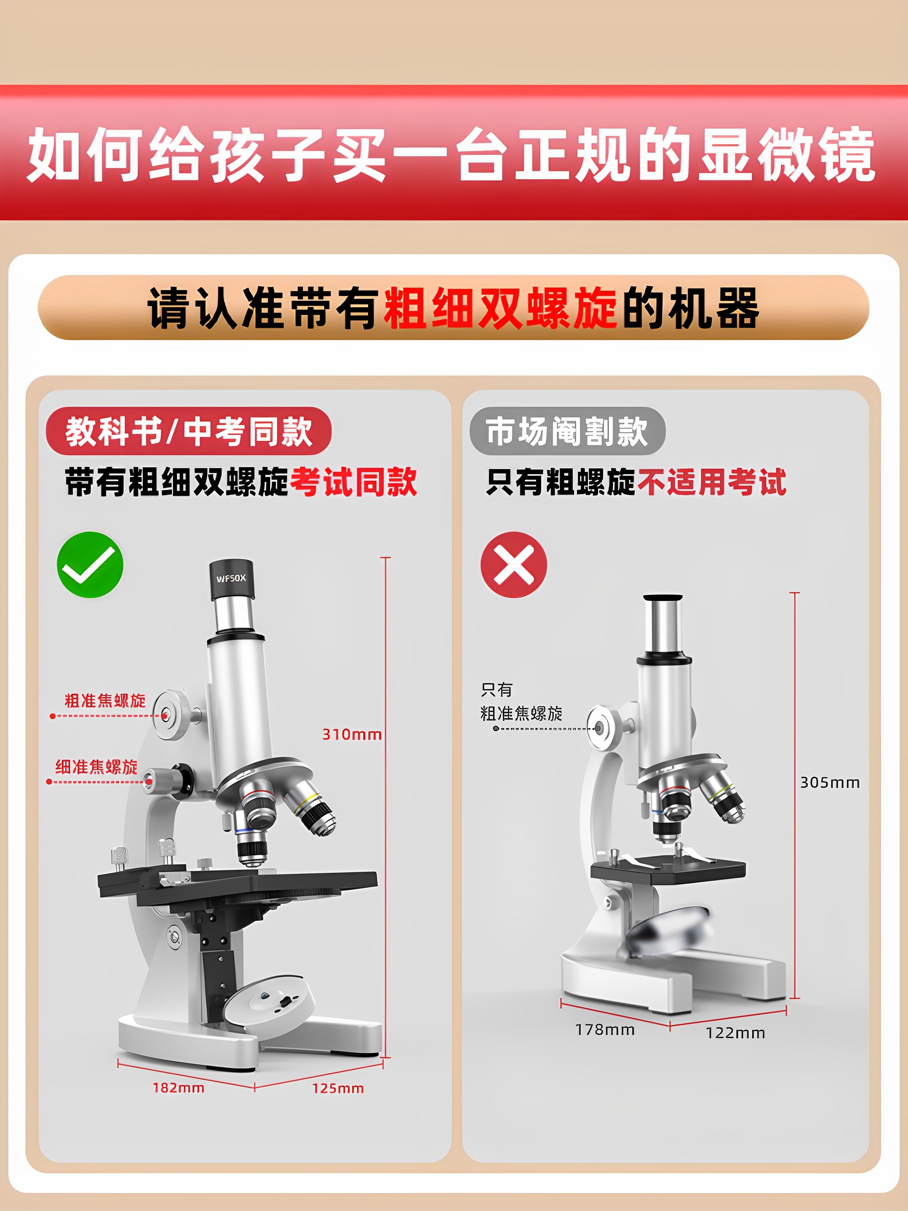 Powerful Microscope for Primary and Secondary School Students, Professional-Grade High-Magnification Optical Microscope for Children, Capable of Viewing Bacteria and Sperm, High-Definition Electron Microscope for Biology Exams