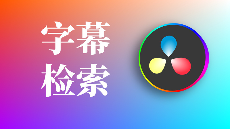 Davinci Functional Plugin: Subtitle Track Search Davinci Functional Plugin: Subtitle Track Search