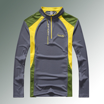 Outdoor quick-drying T-shirt long sleeve mens quick-drying clothes large size sports running long-sleeved breathable moisture wicking spring and autumn