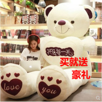 Happy Valentines Day gift hug bear fluffy bear pillow to send girlfriend cute gift to wife baby birthday gift