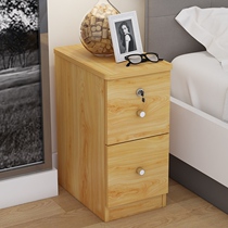 Net red with lock chest of drawers household small bedside table cheap 20-25-35cm bedroom ultra-narrow bedside cabinet