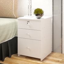 Bedside table simple storage cabinet European fashion multi-layer bed cabinet solid wood assembly mini practical wooden cabinet