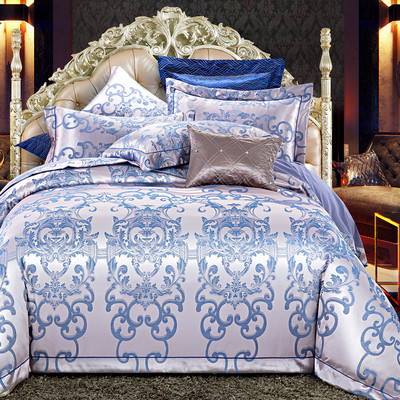 富安那正品贡缎提花四件套