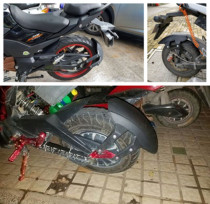 Little monkey party race horse riding ghost fire motorcycle electric car modified universal rear fender water retaining plate backing rear tile