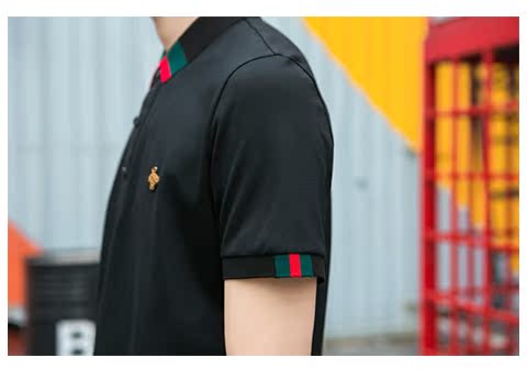 Áo thun ngắn tay cá sấu Cartier 2018 hè mới áo polo trẻ trung nam nửa tay Slim nam thời trang áo polo