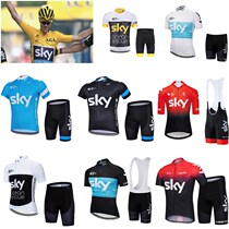 SKY Tour de France Sky Fleet Edition Men and women Suits Summer Short Sleeve Mountain Bike Ride bike riding shorts