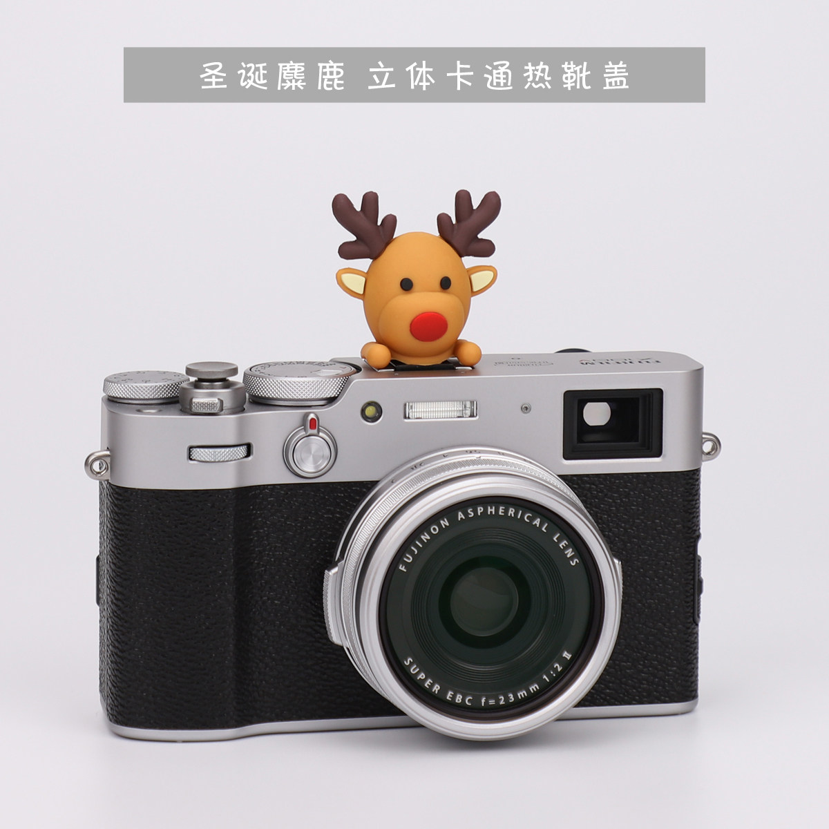 Christmas Elk hot shoe cover Creative cartoon camera dust cover for Fujifilm Sony Canon Nikon Ricoh Applicable
