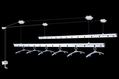 Special thickness lifting drying rack double rod hand shake drying rack balcony drying frame l drying rack
