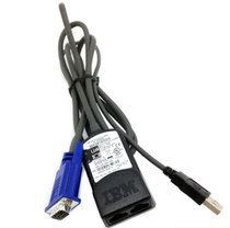 IBM KVM USB CABLE server switcher VGA-RJ45 USB adapter 39M2899