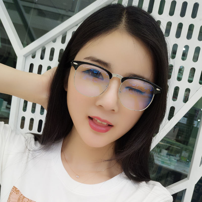 Radiation-proof glasses frame anti-blue-anti-fatigue computer eye-catching glasses for men and women with myopia glasses