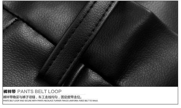 Pantalon cuir homme droit pour hiver - Ref 1478651 Image 33