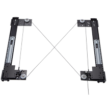 Goode revolving door hardware hidden wardrobe butterfly door track folding cabinet pocket door telescopic slide rail accessories