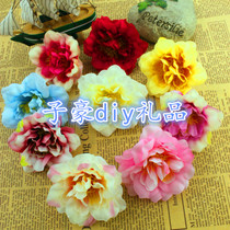 DIY simulation flower chrysanthemum multi-layer small peony silk flower handmade decorative floral cloth flower fake flower flower head flower