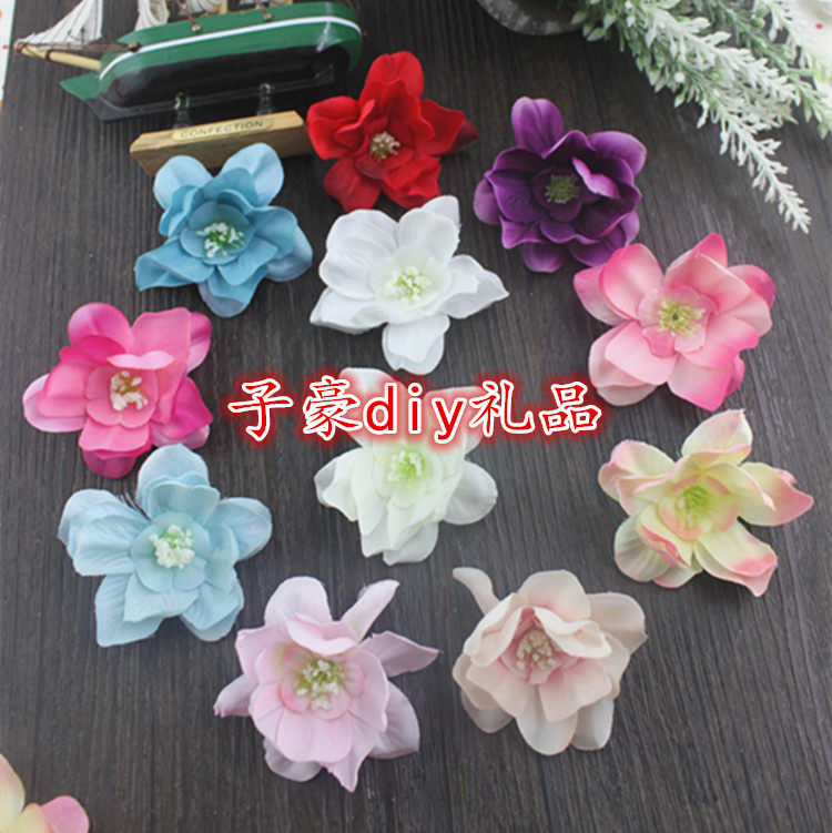DIY new emulated butterfly orchid flowers Xiaohui Lan flower head Thai orchid silk flower fake flower orchid headwear