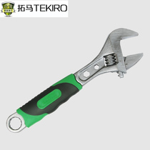 Tuoma tools two-color rubber and plastic handle adjustable wrench 6 inches 8 inches 10 inches 12 inches adjustable wrench